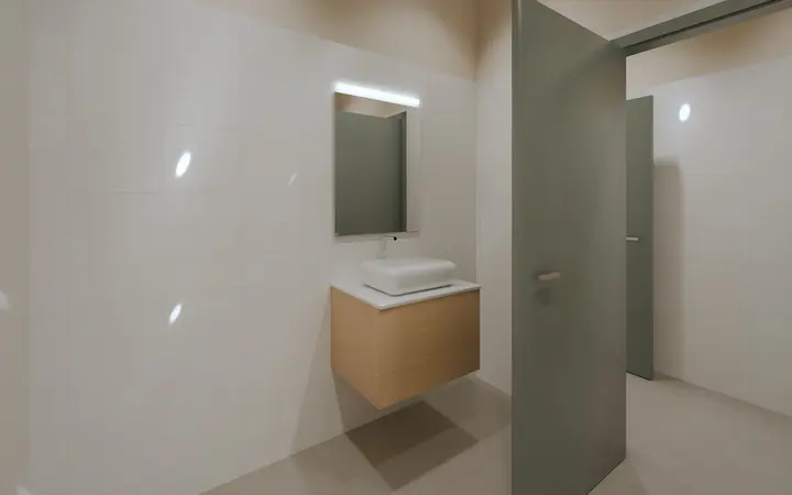 Bistrot Lume: accessible wc, render