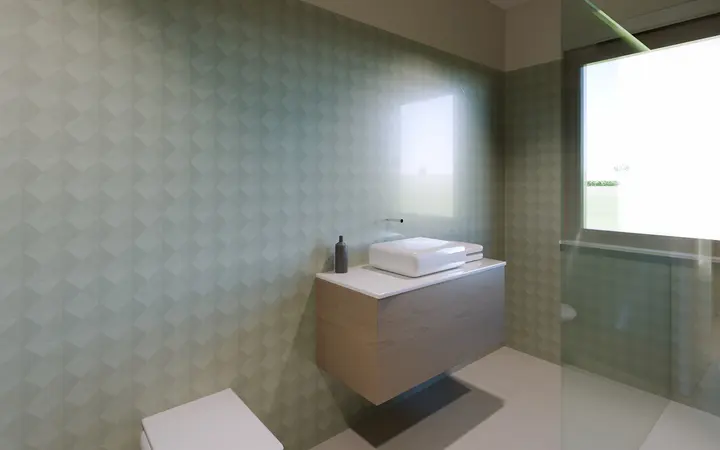Casa Settanta: bathroom, render