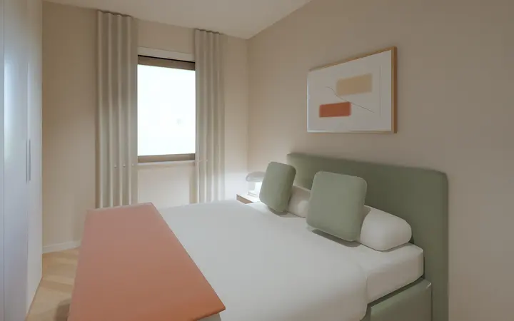 Casa Settanta: bedroom, render