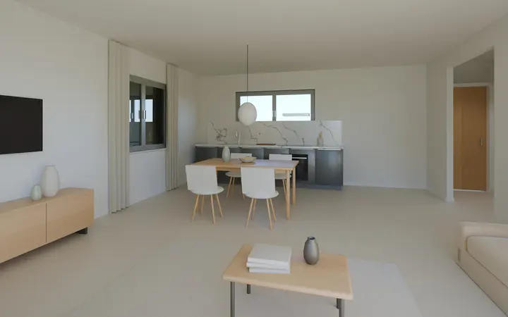 Residenza Le Terrazze: living area, stone specification, render